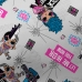 Fronha Portallar Malha Estampada Lol OMG Rock In Roll 48cmx68cm Cinza