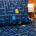 Jogo de Cama Solteiro Doce Vida Malha Misto Estampado com Elastico 2 Pçs Pac Pac Marinho