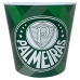 Balde de Pipoca Allmix Plástico Palmeiras 3 Litros Oficial Branco