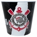 Balde de Pipoca Allmix Plástico Corinthians 3 Litros Oficial Branco