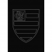 Toalha Social Academia e Mão Buettner Jacquard Veludo Futebol Flamengo 33cmx50cm Preto