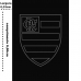 Toalha Social Academia e Mão Buettner Jacquard Veludo Futebol Flamengo 33cmx50cm Preto