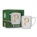 Caneca Porcelana Premium BrasFoot Palmeiras Serie Ouro 300 ML Urban Licenciada Branco