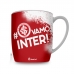 Caneca Porcelana Premium BrasFoot # Vam&ocirc; Inter 300 ML Urban Licenciada Branco