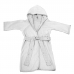 Roupão Infantil Tecebem Com Capuz Malha Filipa Plush Atoalhado Branco