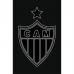 Toalha Social Academia e Mão Buettner Jacquard Veludo Futebol Atletico Mineiro 33cmx50cm Preto