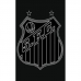 Toalha Social Academia e Mão Buettner Jacquard Veludo Futebol Santos 33cmx50cm Preto