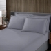Jogo de Cama Buettner Queen Malha 100% Algodao Liso 3 Peças Image Cinza