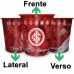 Balde de Pipoca Brasfoot Plástico Internacional 2,5 Litros Oficial Branco