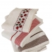 Kit Pano de Copa LmPeter Atoalhado Com Barra Decorada Jacquard 45cmx70cm(04 Unidade)Branco