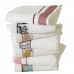 Kit Pano de Copa LmPeter Atoalhado Com Barra Decorada Jacquard 45cmx70cm(04 Unidade)Branco