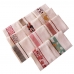 Kit Pano de Copa LmPeter Atoalhado Com Barra Decorada Jacquard 45cmx70cm(04 Unidade)Branco