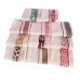 Kit Pano de Copa LmPeter Atoalhado Com Barra Decorada Jacquard 45cmx70cm(04 Unidade)Branco