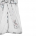 Roupão Infantil Tecebem Com Capuz Malha Carlota Plush Atoalhado Branco