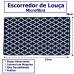 Escorredor de Lou&ccedil;a Jolitex Microfibra 100% Poli&eacute;ster 38cm X 51cm Azul