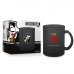 Caneca Vidro Diamond BrasFoot Vasco 300 ML Licenciada Preto
