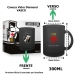 Caneca Vidro Diamond BrasFoot Vasco 300 ML Licenciada Preto