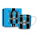 Caneca Porcelana Premium BrasFoot Grêmio 05 300 ML Urban Licenciada Branco