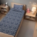 Jogo de Cama Solteiro Portallar Malha Misto Estampado Game Blue 2 Pçs com Elástico Azul