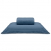 Jogo de Cama Buettner Solteiro King Malha Liso 2 Peças Image Azul