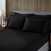 Jogo de Cama Buettner Solteiro King Malha Liso 2 Peças Image Preto