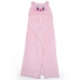 Manta com Capuz Buettner Microfibra Infantil Miau 90cmx90cm Rosa Claro