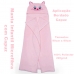 Manta com Capuz Buettner Microfibra Infantil Miau 90cmx90cm Rosa Claro
