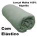 Lençol Com Elástico Casal Portallar Malha 100% Algodão Liso Linha Casa Verde