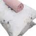 Jogo de Cama Portallar Queen Malha 100% Algodão Premiun Classic Marcela 3 Peças Rosa Brid