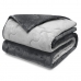 Edredom Buettner King Plush Flannel 100% Poliéster Dupla Face 260mx280m Metal Escuro & Metal Claro