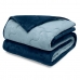 Edredom Buettner King Plush Flannel 100% Poliéster Dupla Face 260mx280m Azul Jeans Escuro & Azul Jeans Claro