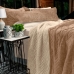Cobertor Buettner King Flannel Plush 100% Poliéster Dupla Face 260mx280m Khaki Escuro / Khaki Claro