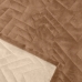 Cobertor Buettner King Flannel Plush 100% Poliéster Dupla Face 260mx280m Khaki Escuro / Khaki Claro