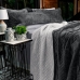Cobertor Buettner King Flannel Plush 100% Poliéster Dupla Face 260mx280m Metal Escuro / Metal Claro