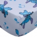 Jogo de Cama Portallar Solteiro Malha Mista 70% Algodão e 30% Poliéster Estampado Disney Stitch Song 2 Peças Azul