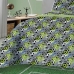 Kit Cobre Leito SulBrasil Casal Malha 100% Algodão Estampado Kids Matelasse Fun Game 2,00mx2,20m Verde