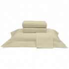 Jogo de Cama Buettner King Percal 1000 Fios Dobra Feita Luxo 4 peças Nude