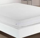 Capa para Colchão Buettner Queen Malha 100% Algodão Com Zíper Branco